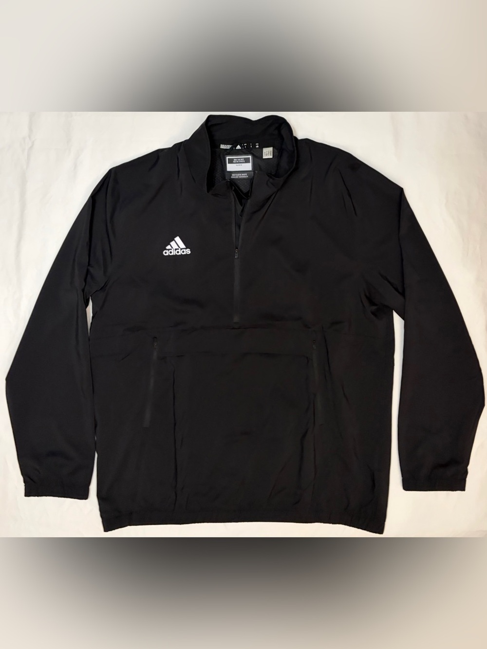 adidas Men’s Black Half-Zip Performance Pullover Jacket
